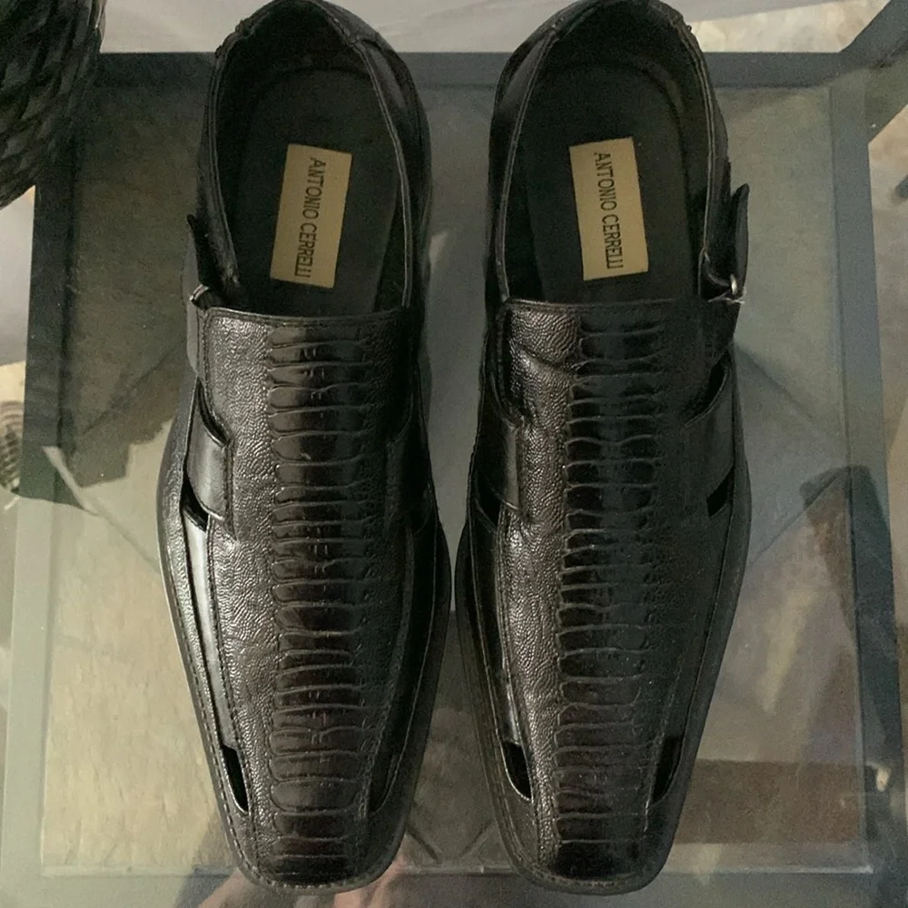 ANTONIO CERRELLI Mens Closed Toe Sandals